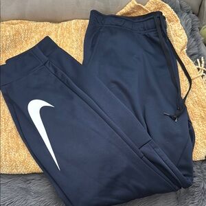 Nike Blue and White Joggers Athletic Sweatpants